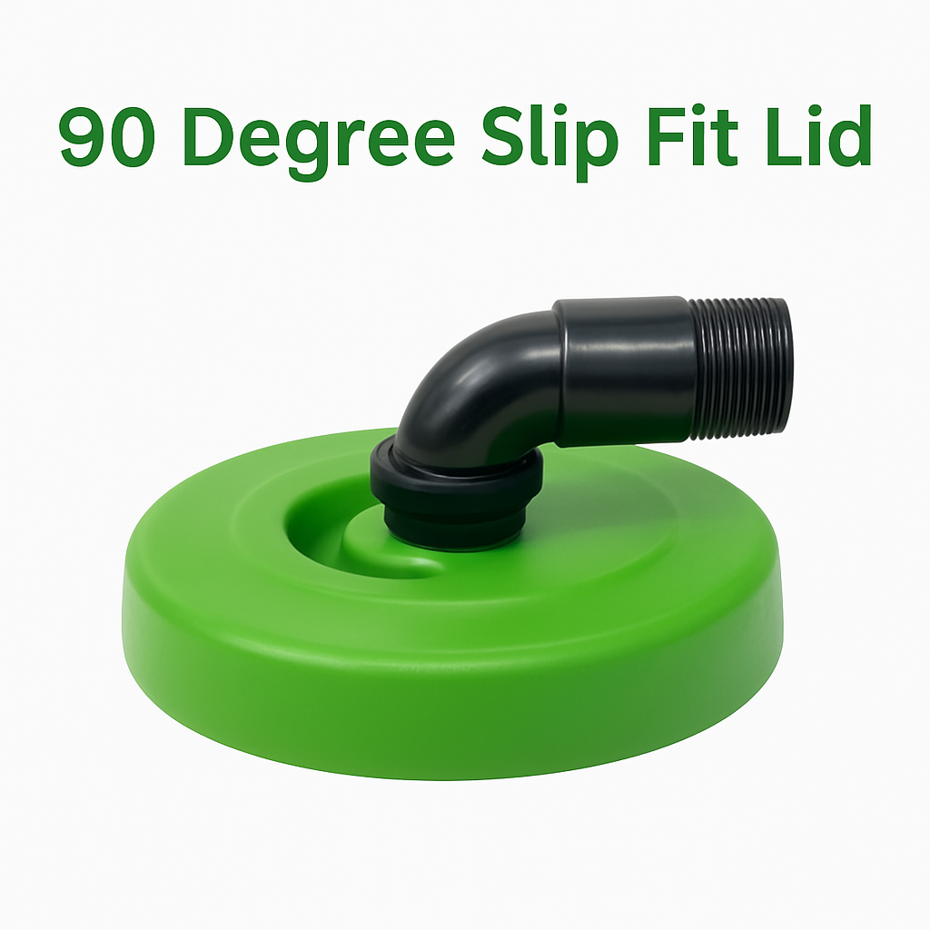 Green 90 Degree Slip Fit Lid