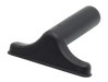 Black plastic tool on a white background