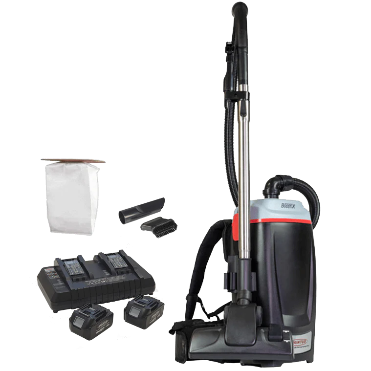 Cordless 36V Backpack Vacuum incl. Batteries & Quick Charger - Sprintus BoostiX